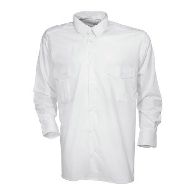 Equipement Militaire Chemise pilote blanche manches longues CityGuard - TR1621 - OUTDOOR