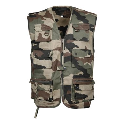 Equipement Militaire Gilet reporter camouflage CE - TR1203 - OUTDOOR