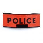 Brassard POLICE orange auto-agrippant