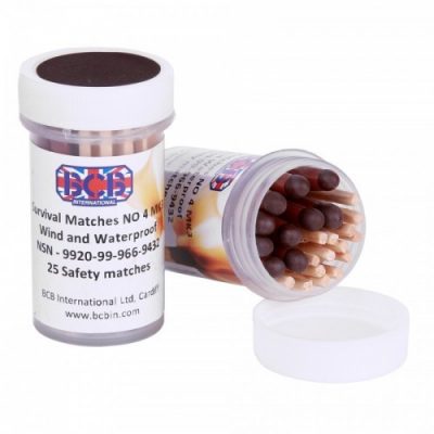 Equipement Militaire Allumettes de suivie étanches BCB - 25 pièces - FDIV429741 - SURVIE