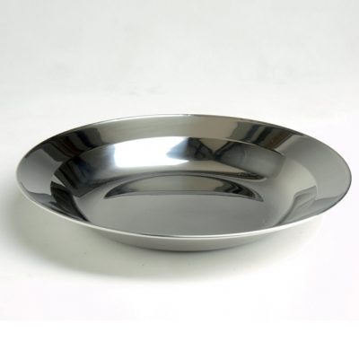 assiette acier inoxydable