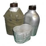 Gourde alu Armée Française + quart + housse