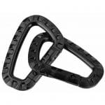 Mousquetons ABS noir (lot de 2)