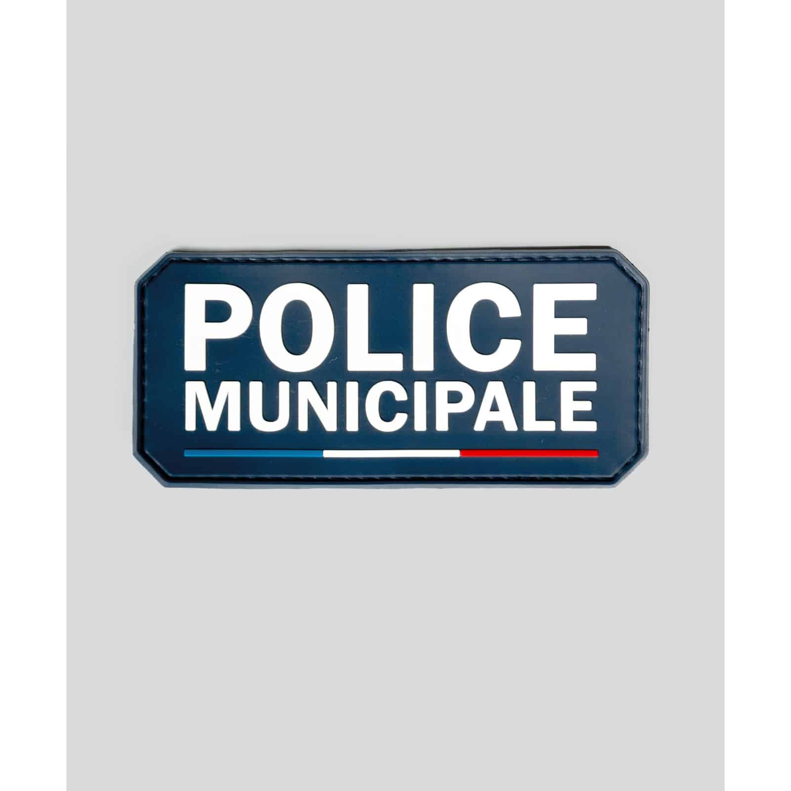 Flap Gomme "POLICE MUNICIPALE" Velcro 13x6 cm - GK Pro
