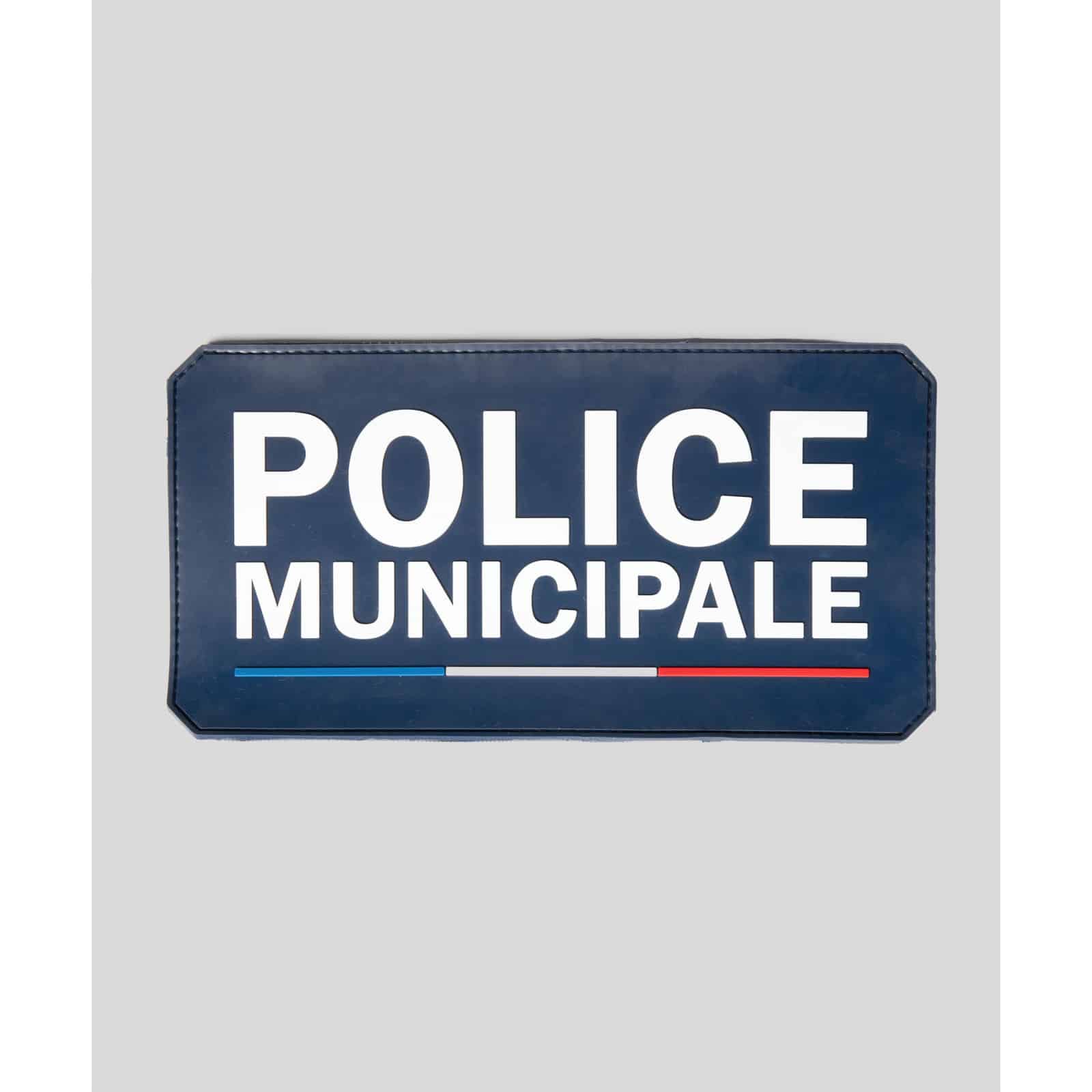 Flap Gomme "POLICE MUNICIPALE" Velcro 28×13 cm – GK
