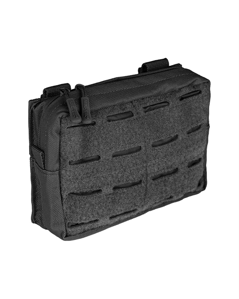 POCHETTE DE CEINTURE DÉCOUPÉE AU LASER, TAILLE S, NOIRE