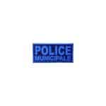 Flap Bleu Police Municipale Basse Visibilité 13x6cm