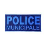 Flap Bleu Police Municipale Basse Visibilité 28x13cm
