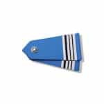 Paire d’epaulettes bouton nickele