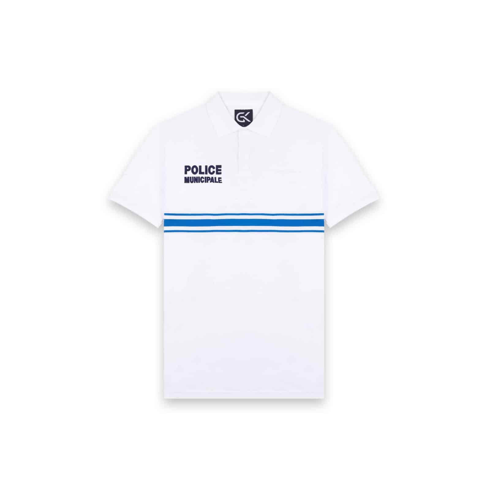 Polo Blanc Manches Courtes Boutonné – M