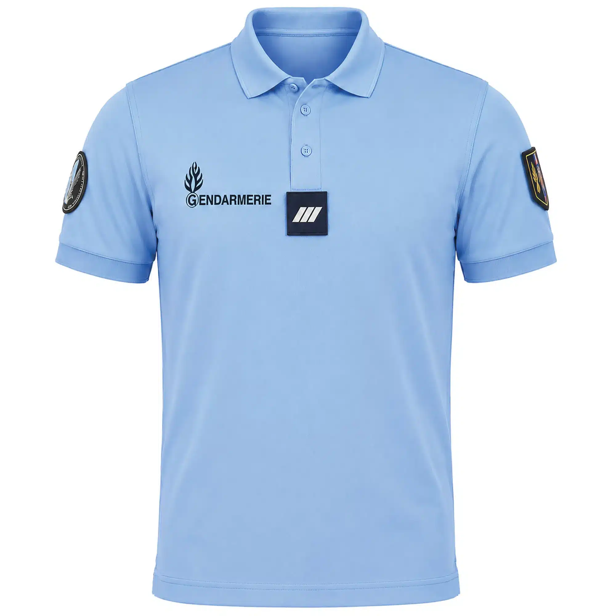 POLO GENDARMERIE BLEU COOLDRY ANTI HUMIDITE MAILLE PIQUEE