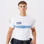 T-SHIRT "AIRFLOW" THERMORÉGULANT POLICE MUNICIPALE BLANC