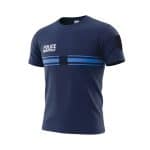 TEE SHIRT POLICE MUNICIPALE BLEU MARINE COOLDRY MAILLE PIQUEE